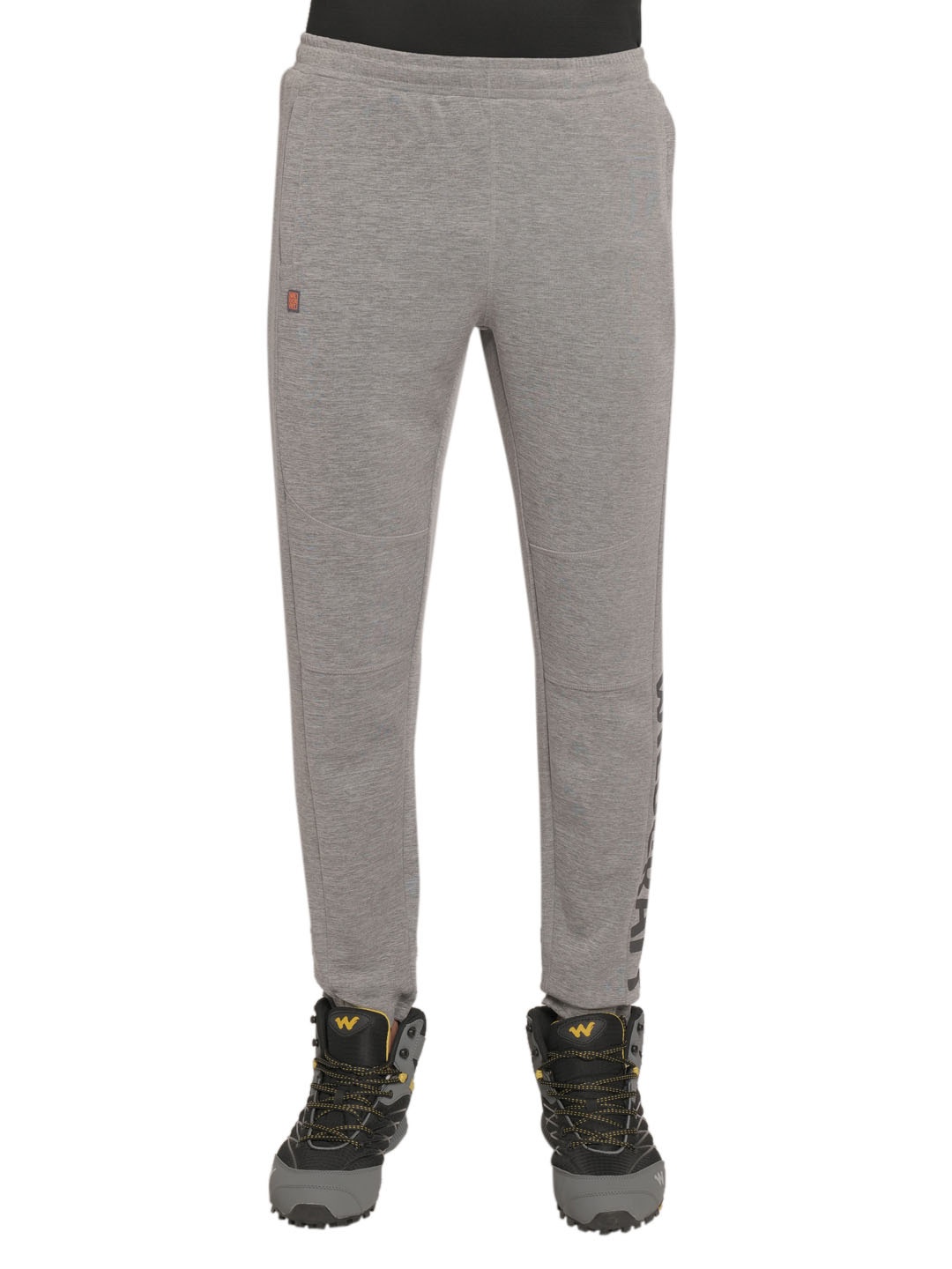 

Wildcraft Men Grey Brand Logo Printed Track Pant