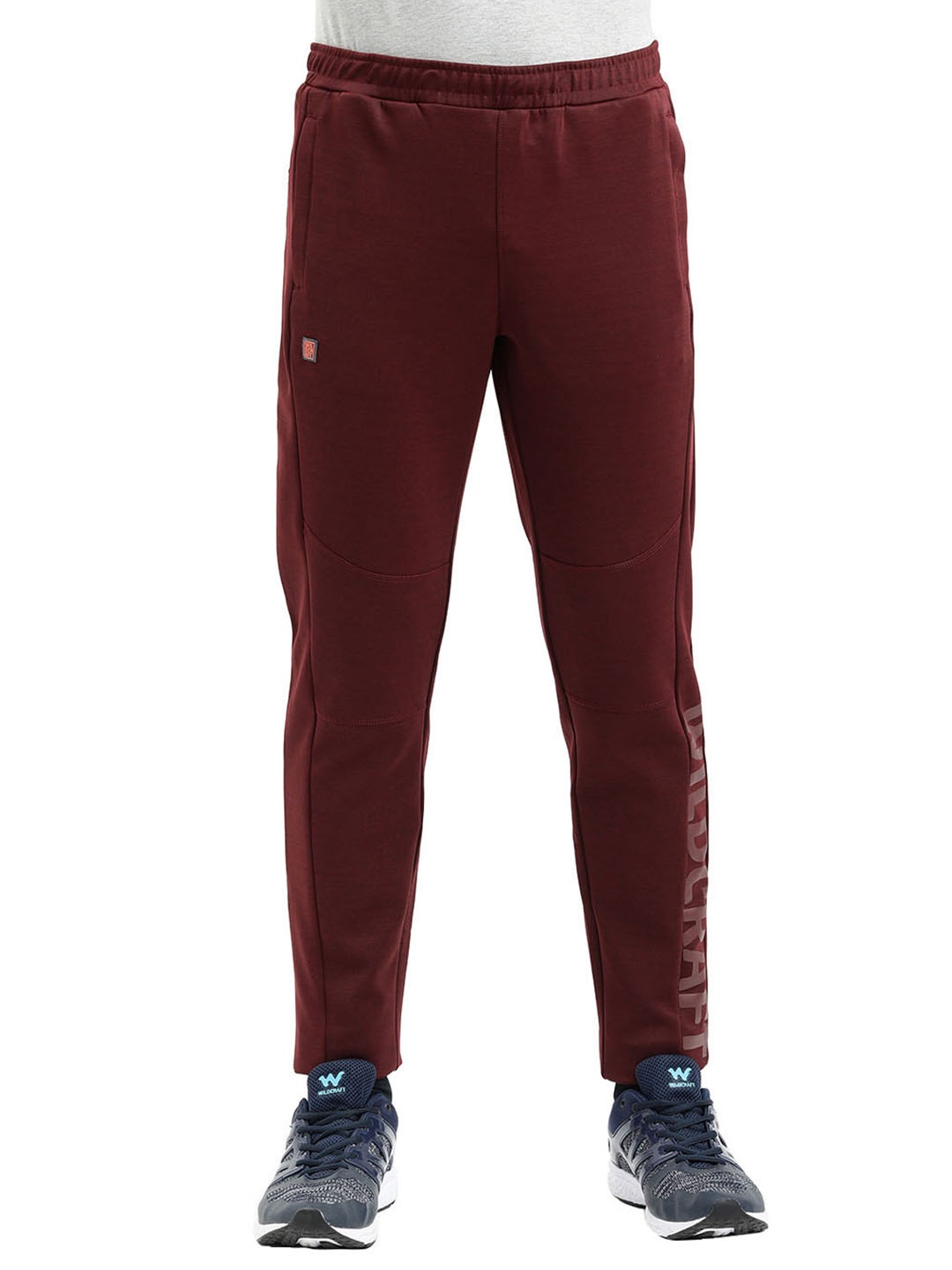 

Wildcraft Men Maroon Typography Printed Track Pant