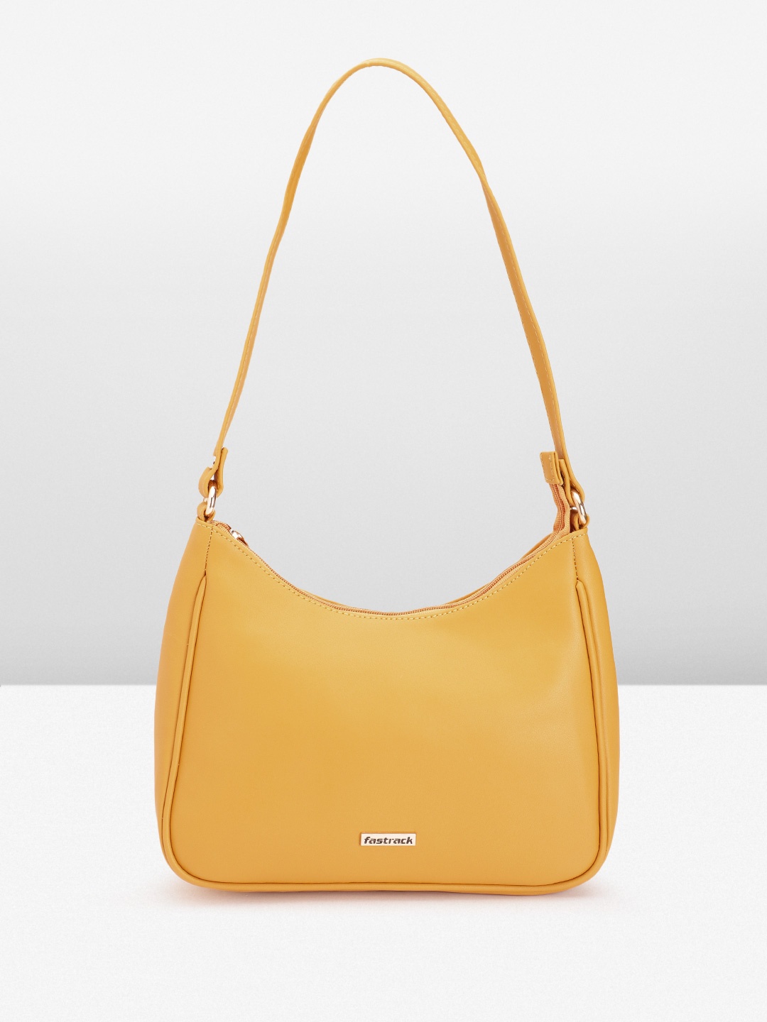 

Fastrack Women Structured Shoulder Bag, Mustard