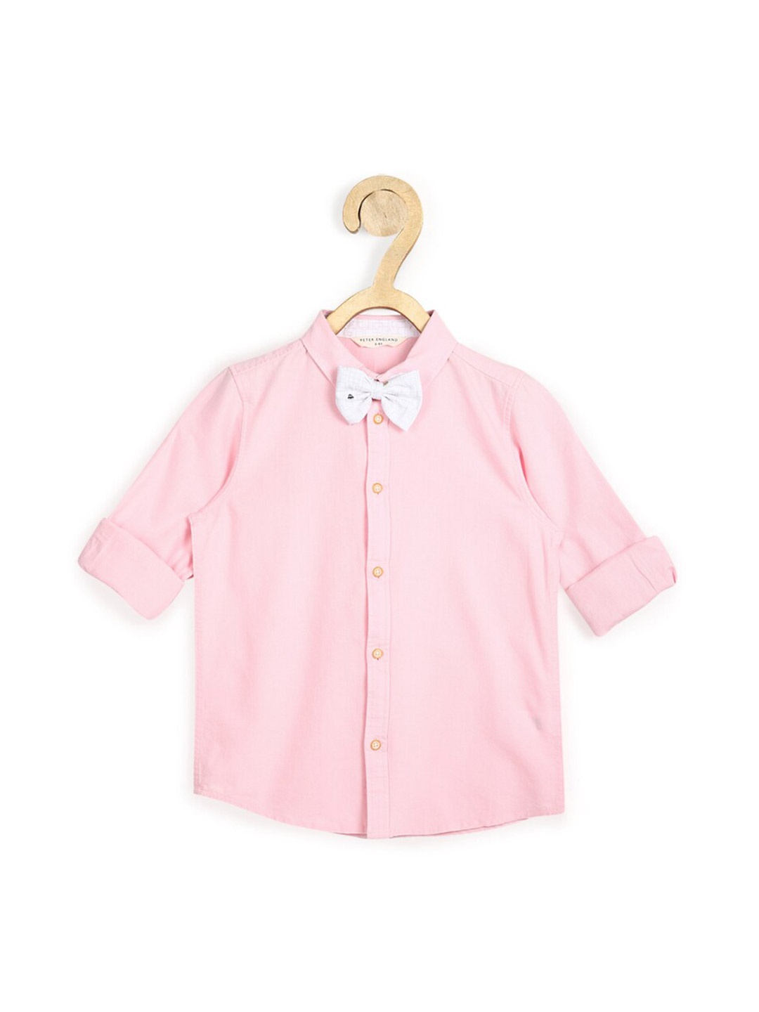 

Peter England Boys Pink Cotton Party Shirt