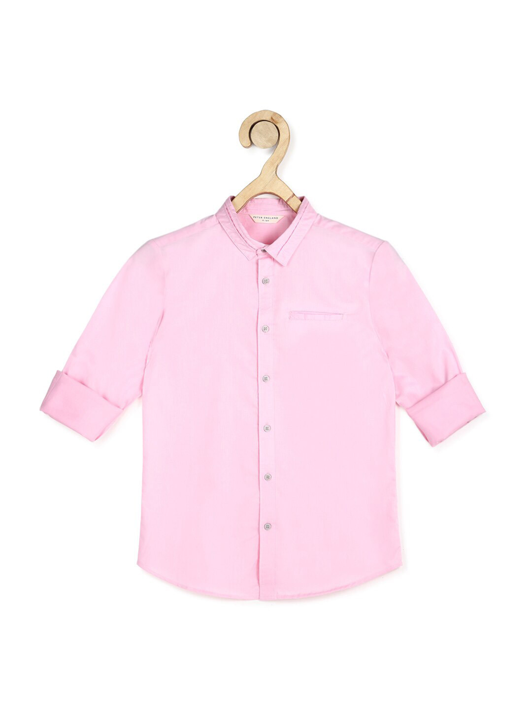 

Peter England Boys Pink Slim Fit Cotton Casual Shirt