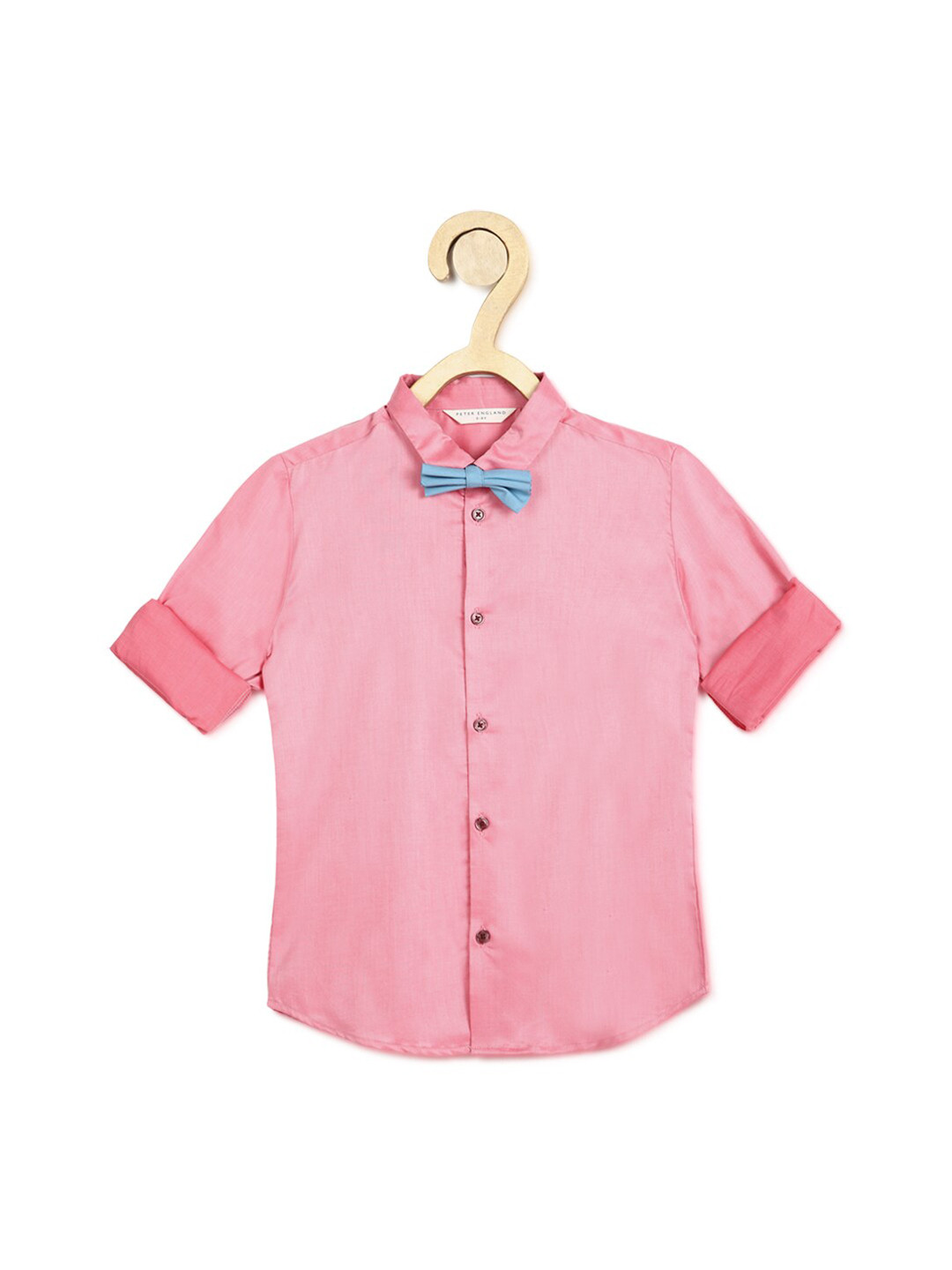 

Peter England Boys Pink Slim Fit Cotton Shirt