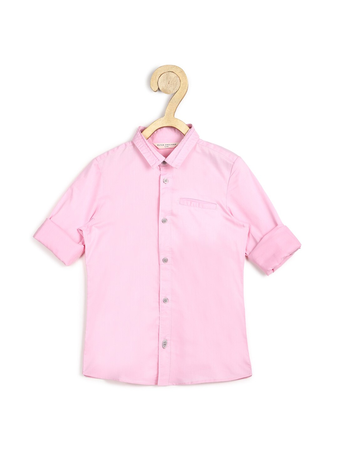 

Peter England Boys Pink Slim Fit Cotton Shirt