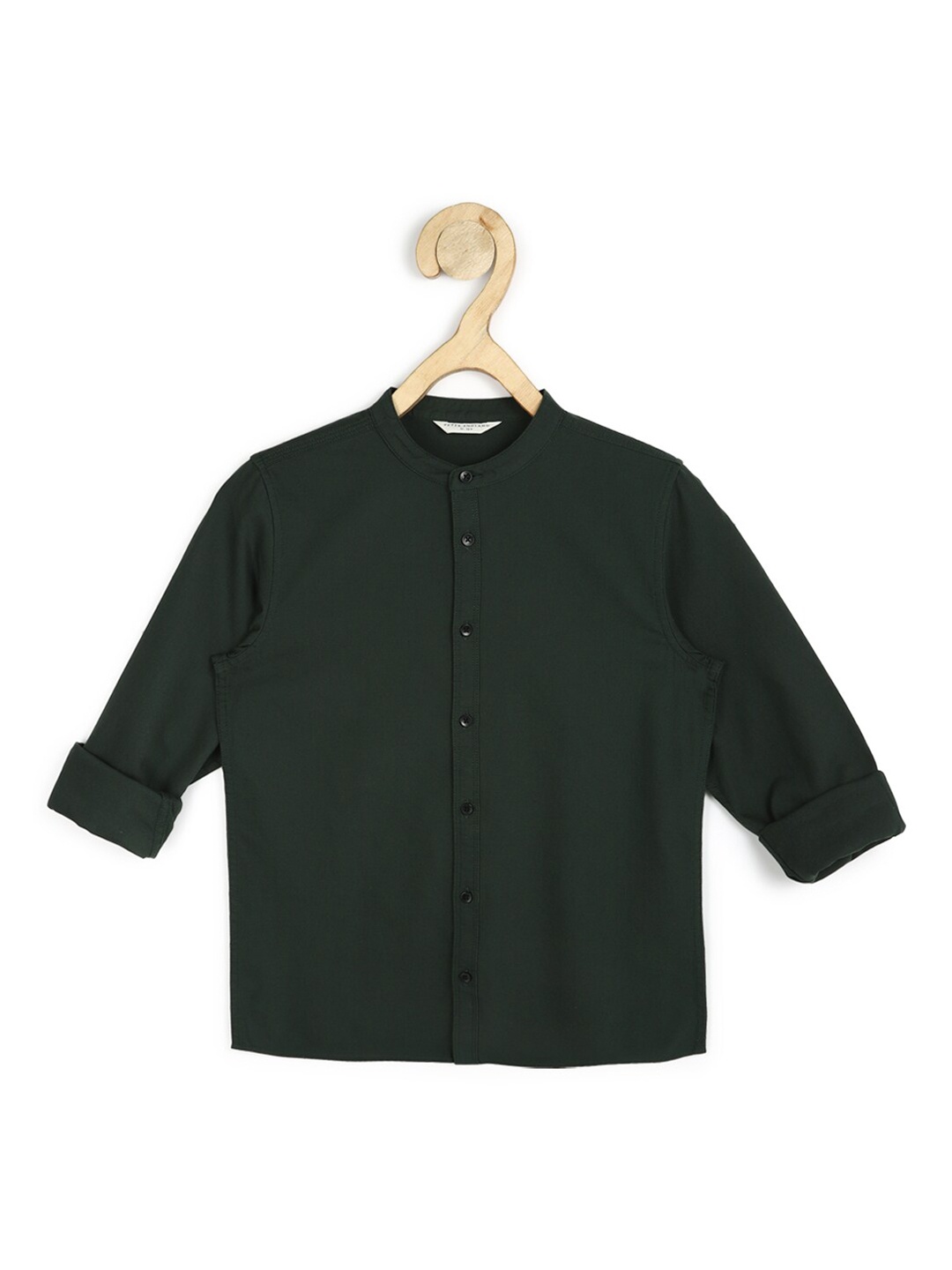 

Peter England Boys Olive Green Slim Fit Cotton Shirt