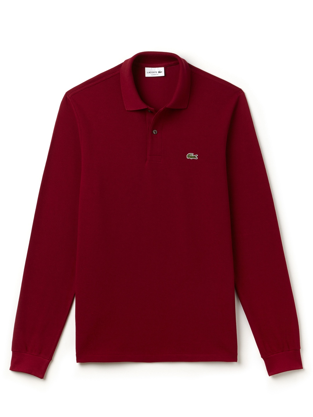 

Lacoste Men Maroon Solid Oversized Fit Polo