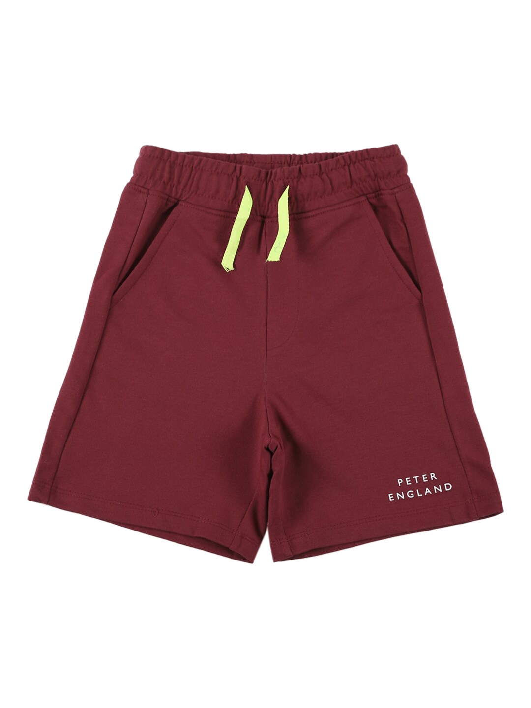 

Peter England Boys Maroon Cotton Shorts