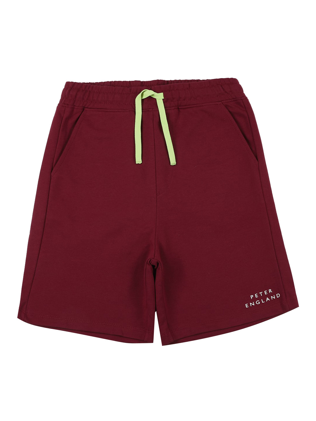 

Peter England Boys Burgundy Cotton Shorts