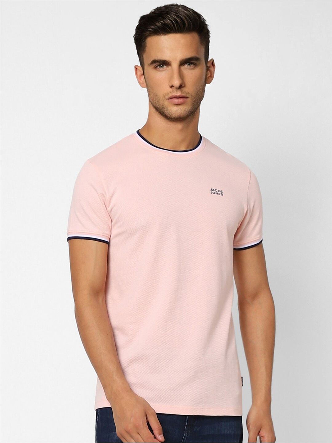 

Jack & Jones Men Pink T-shirt