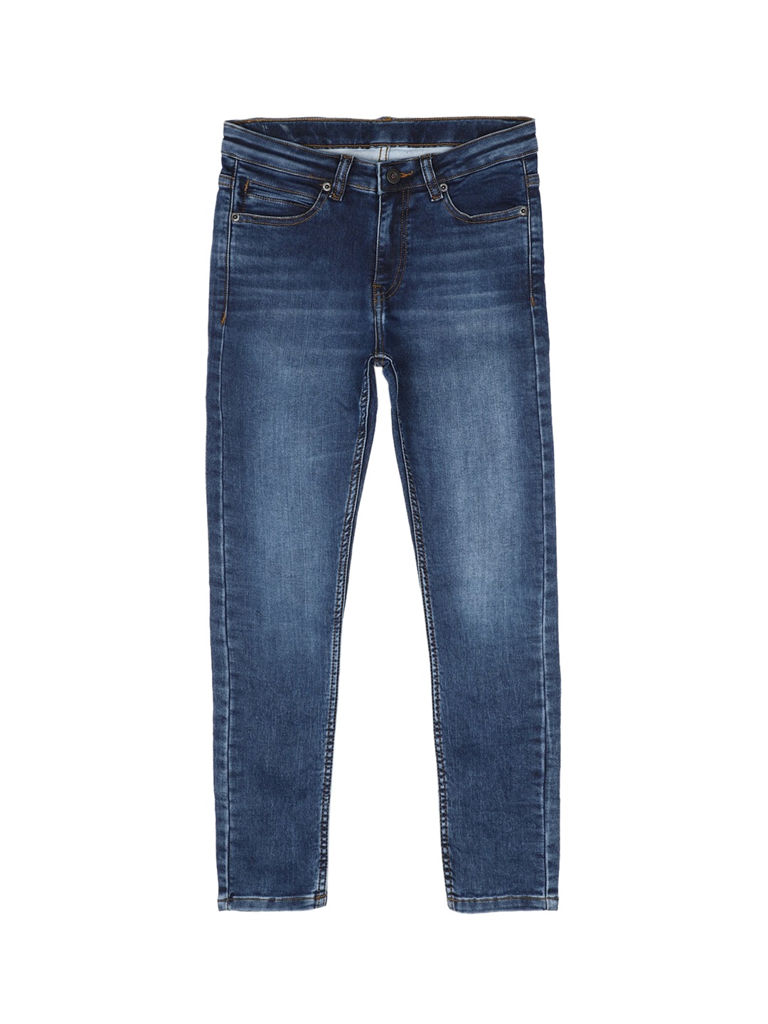 

Peter England Boys Navy Blue Skinny Fit Light Fade Jeans