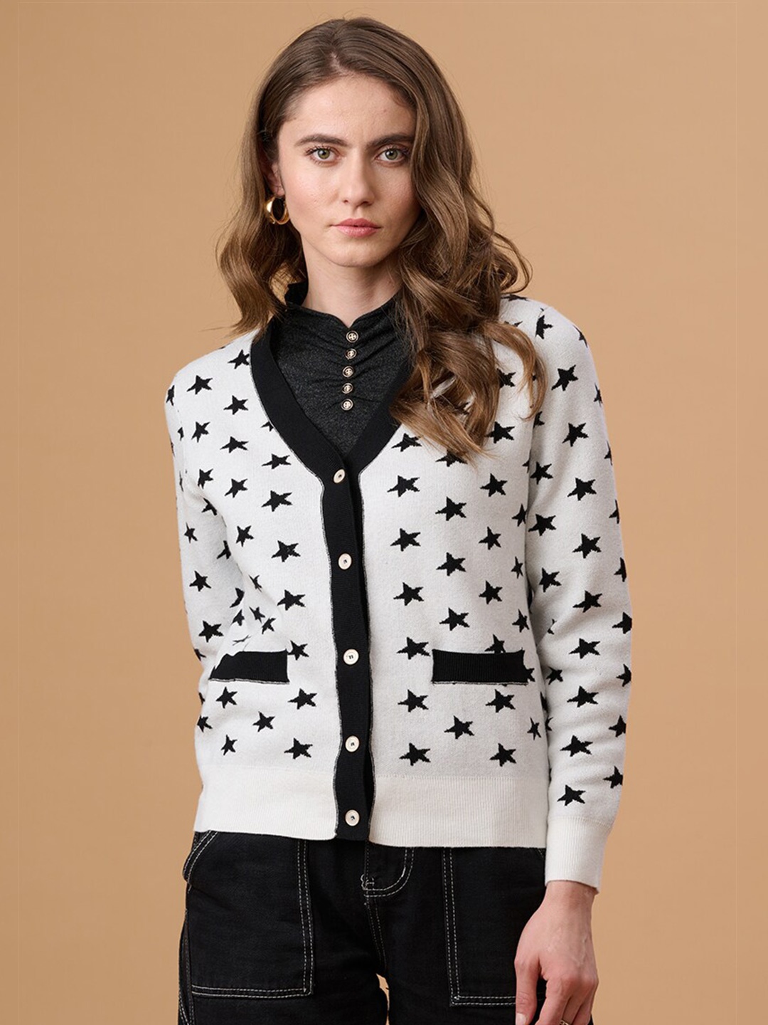 

Gipsy Women White Printed Sweatshirt