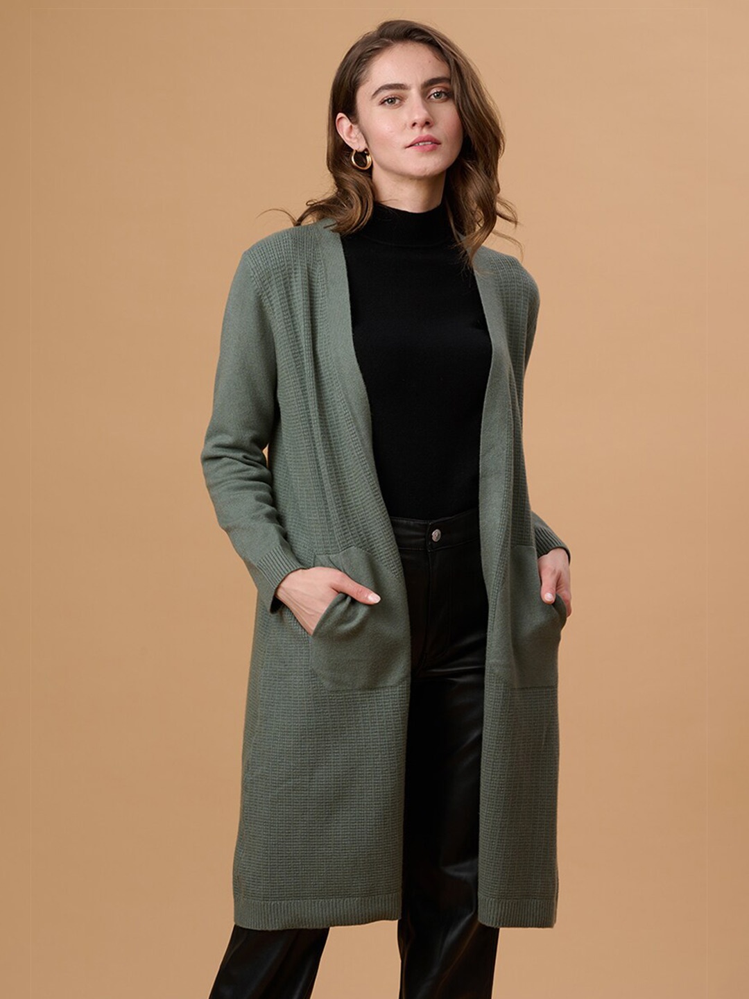 

Gipsy Longline Acrylic Sweatshirt, Olive