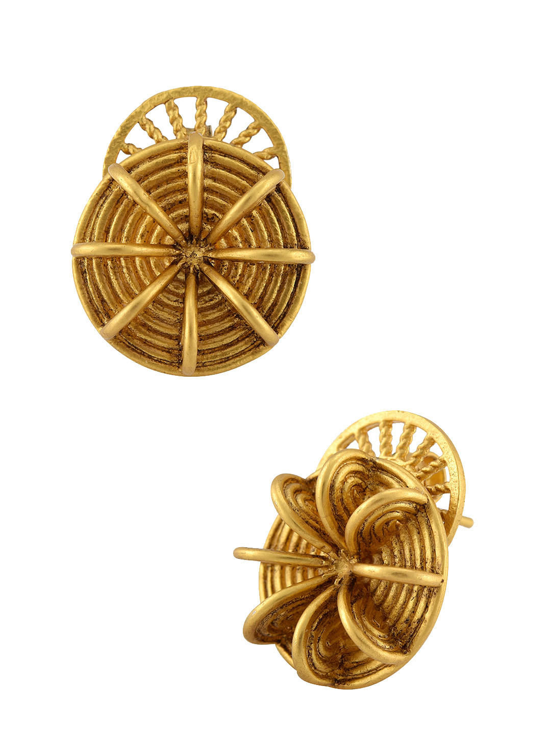 

Masaba Gold-Toned Contemporary Studs Earrings