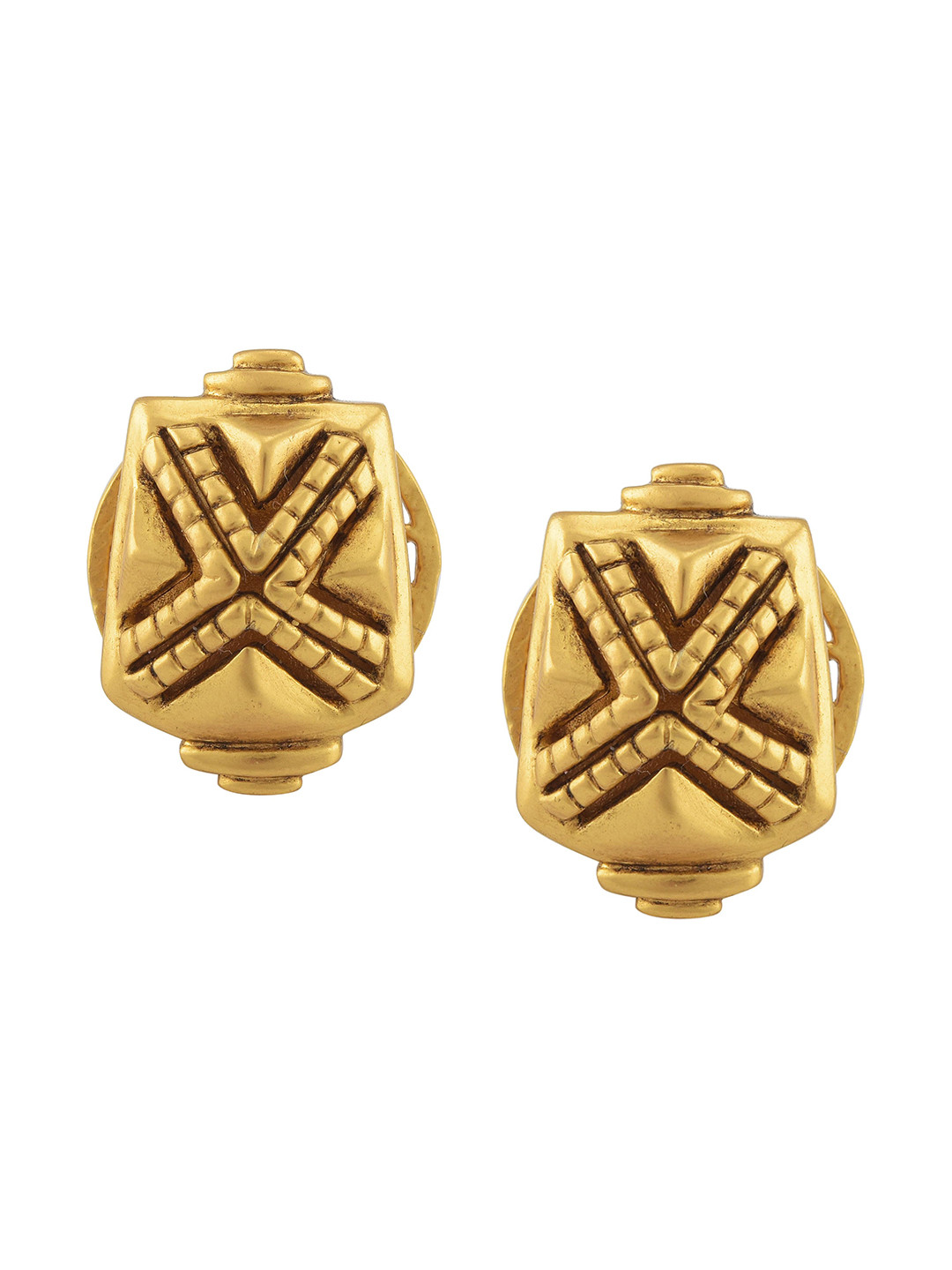 

Masaba Gold-Toned Contemporary Studs Earrings