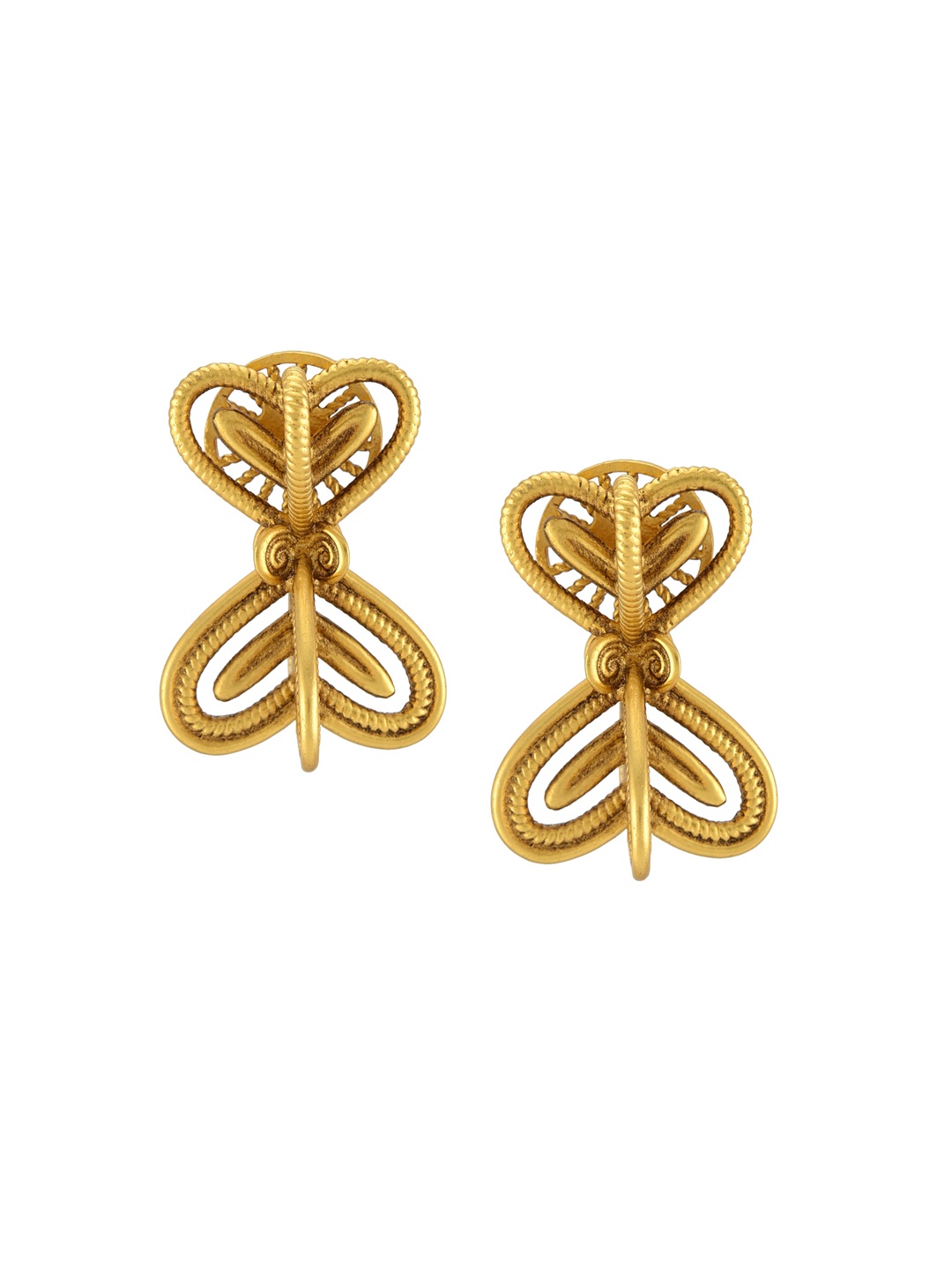 

Masaba Women Gold Plated Gold-Toned Contemporary Studs Earrings