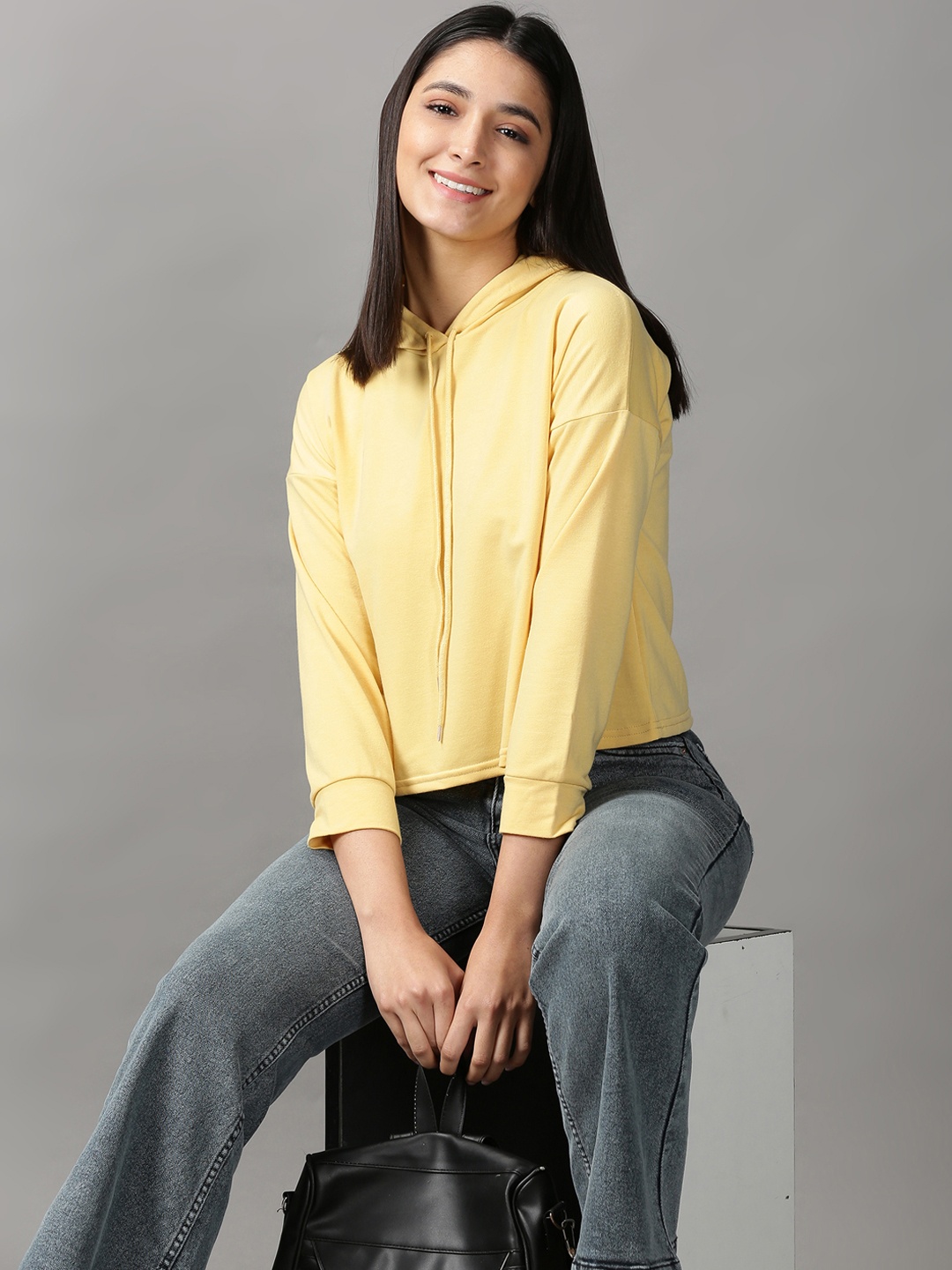 

SHOWOFF Women Hooded Top, Yellow