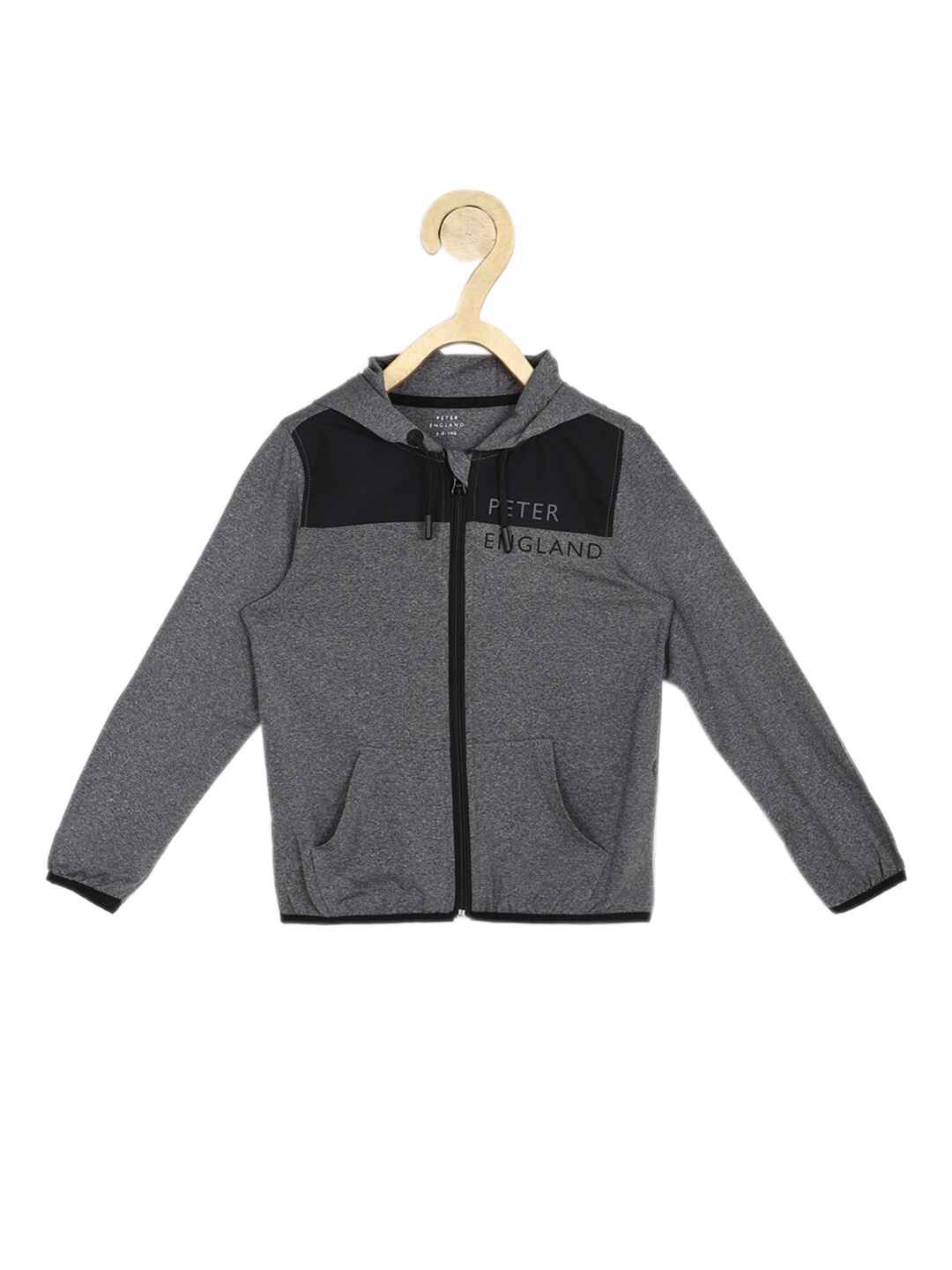 

Peter England Boys Grey Colourblocked Bomber Jacket