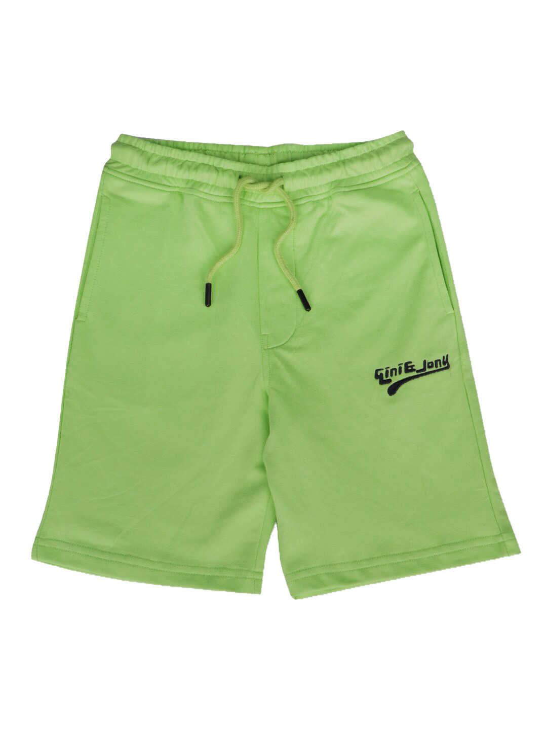 

Gini and Jony Boys Green Cotton Solid Shorts