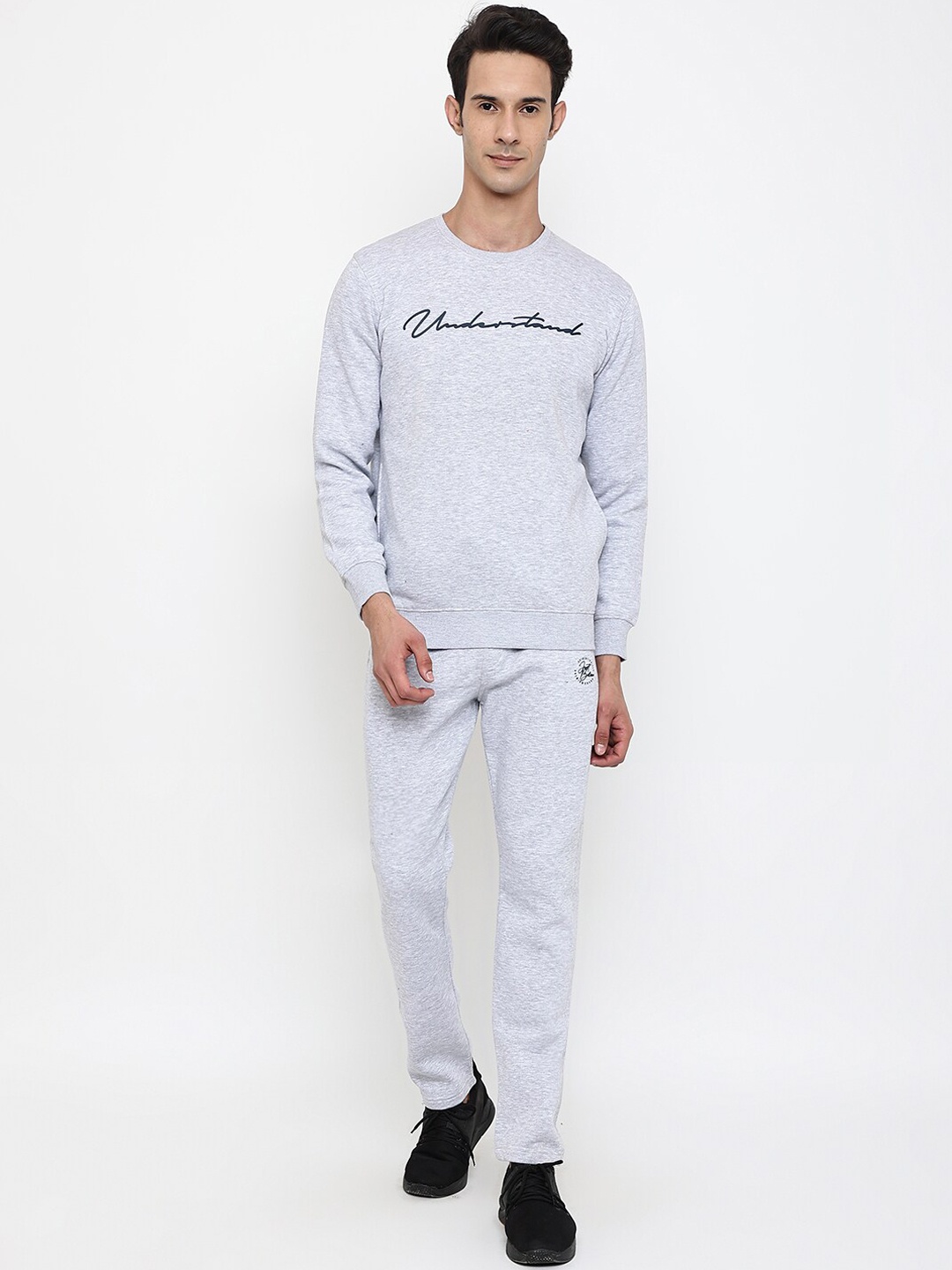 

Cantabil Men Grey Solid Tracksuits