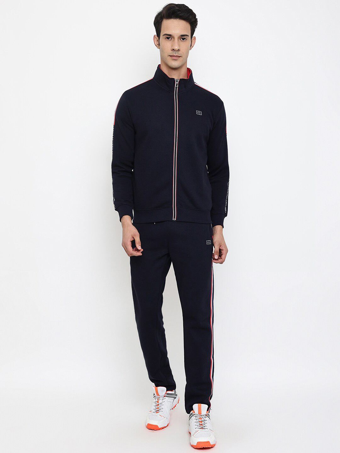 

Cantabil Men Navy Blue Solid Tracksuits