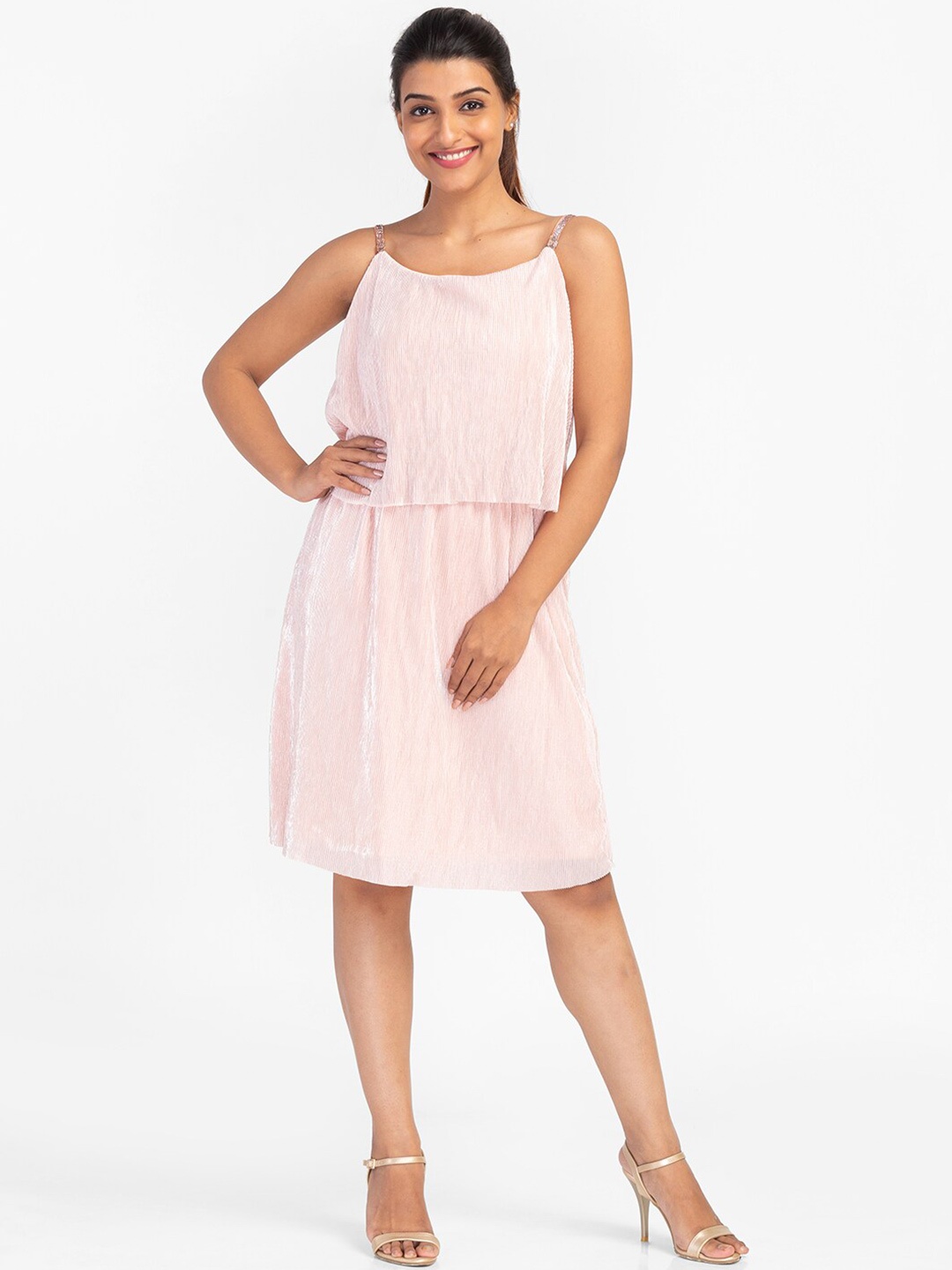 

Globus Women Pink Striped Dress