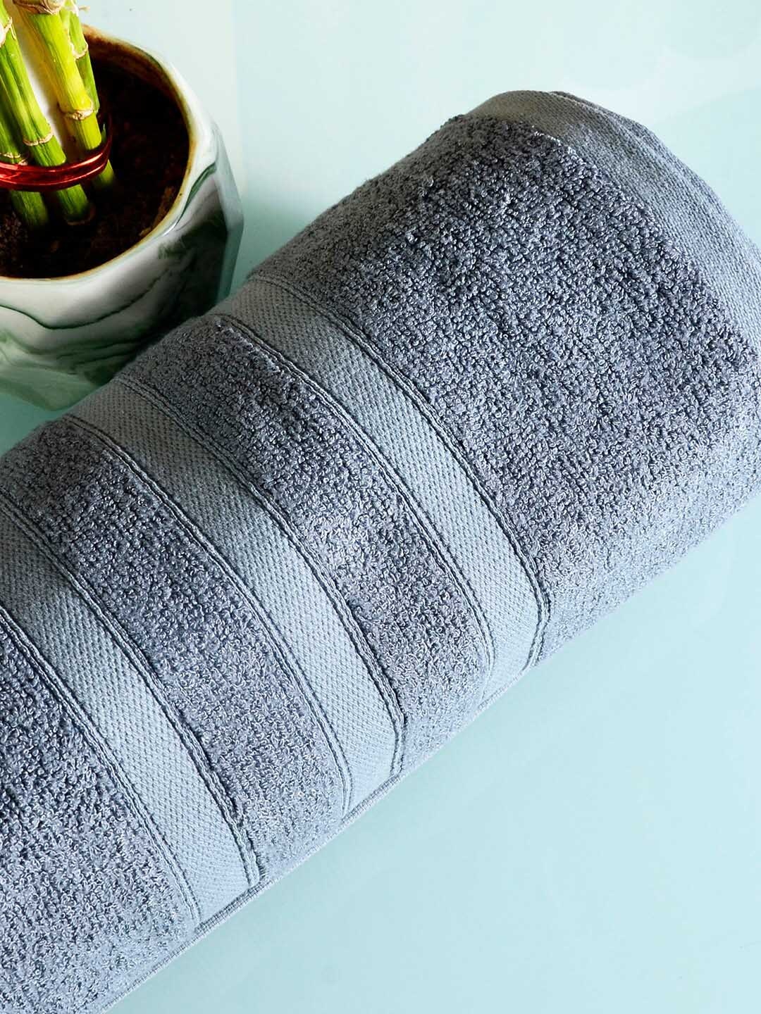 

Divine Casa Grey Solid GSM 650 Bath Towel