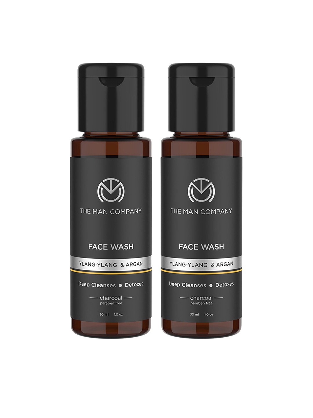 

THE MAN COMPANY Men Set Of 2 Charcoal Face Wash 30ml Each, White