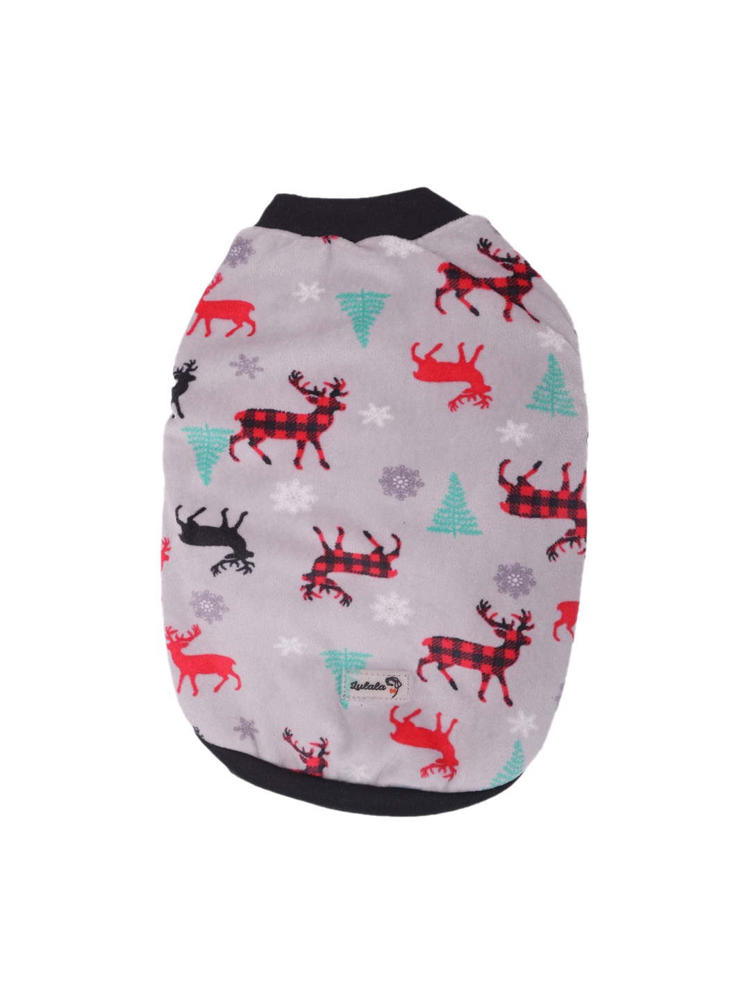 

Lulala Grey Printed Comfortable Woolen Dog Sweater
