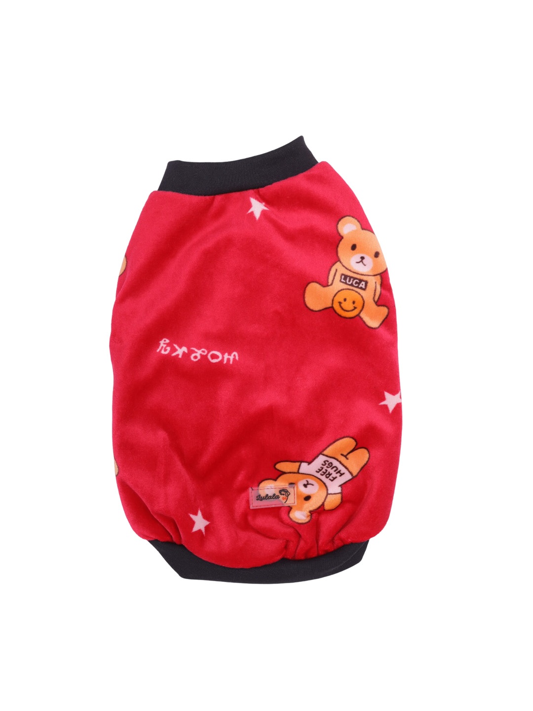 

Lulala Unisex Pink Printed Woolen Dog Jackets