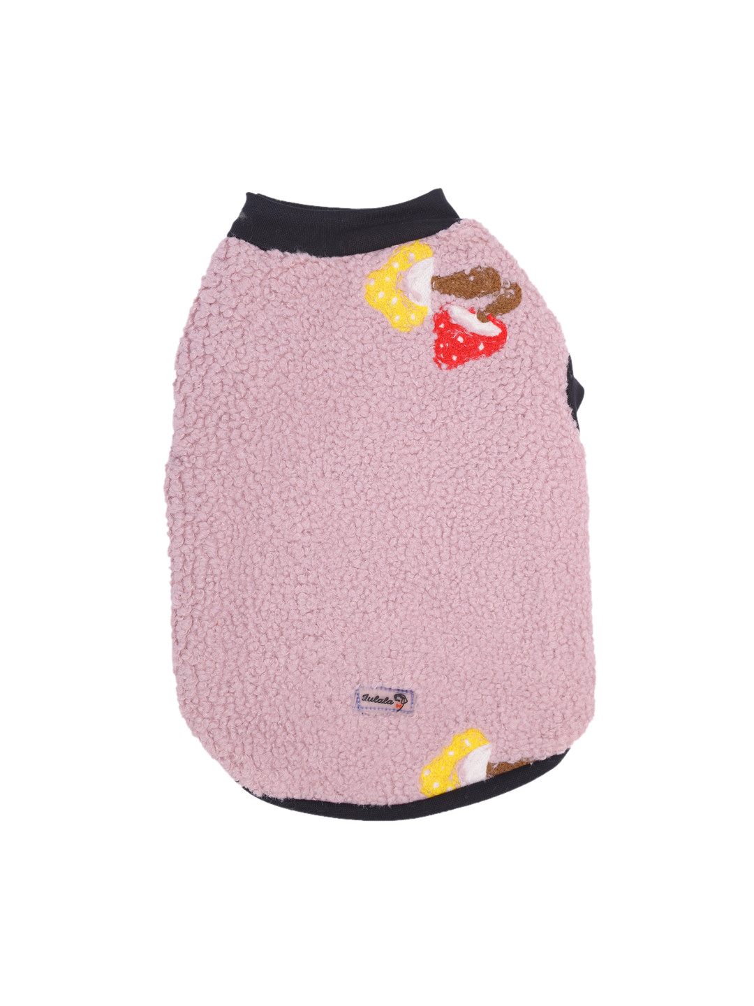 

Lulala Pink & Black Woolen Dog Sweater