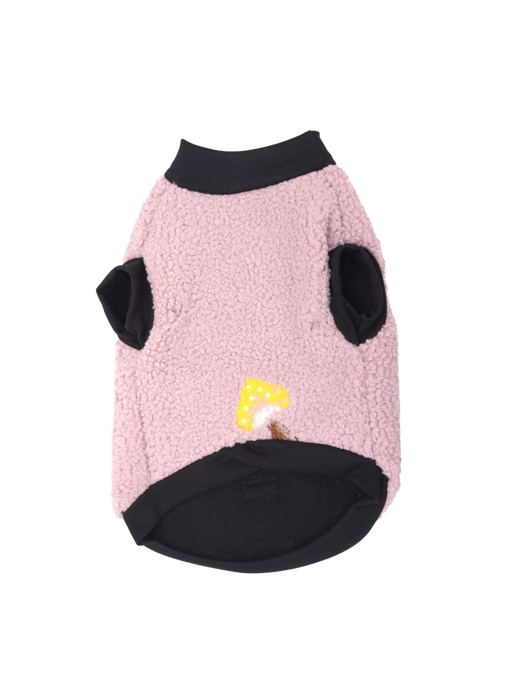 

Lulala Pink & Black Woolen Dog Sweater