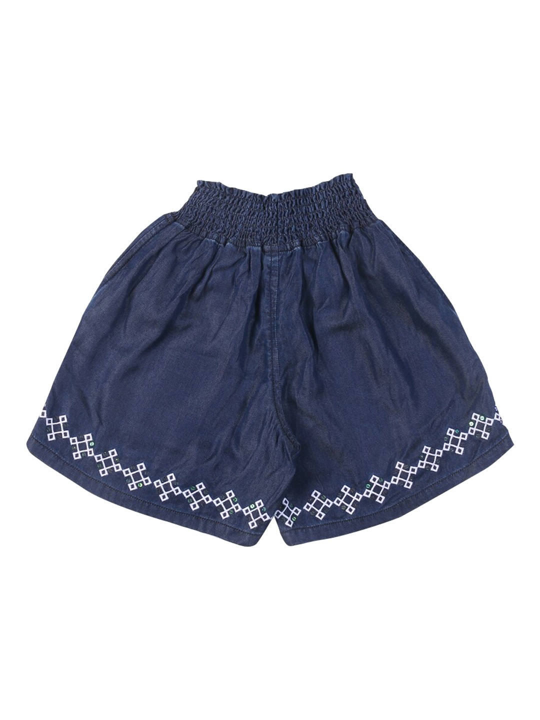 

Gini and Jony Girls Blue Cotton Shorts