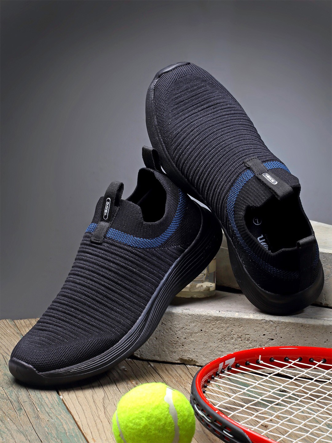 

Action Men Black Mesh Running Non-Marking Shoes