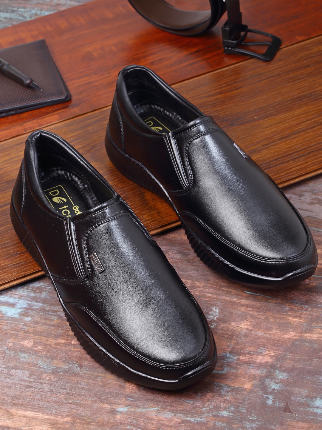 

Action Men Black Slip-On Sneakers