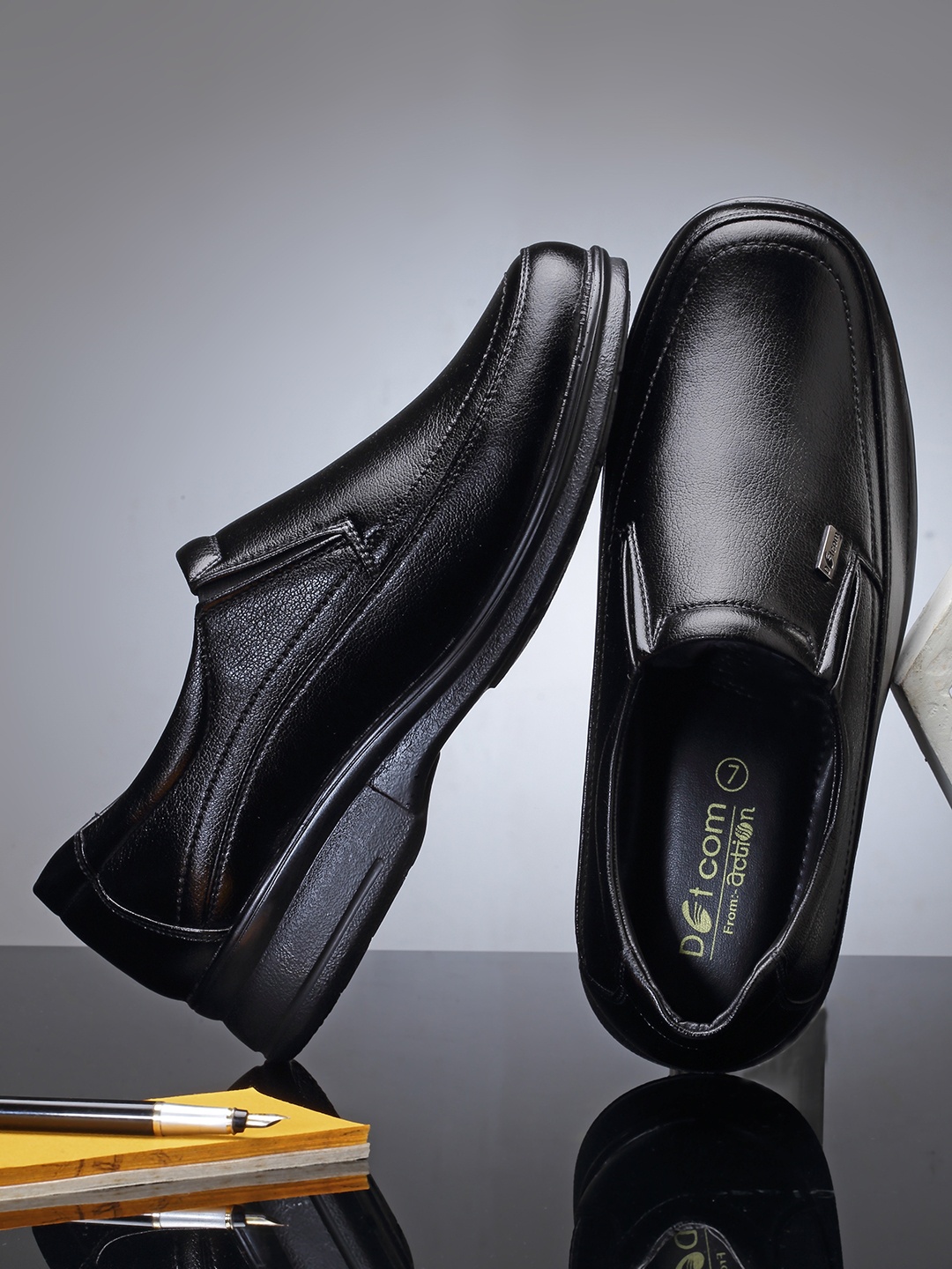 

Action Men Black Slip-On Sneakers