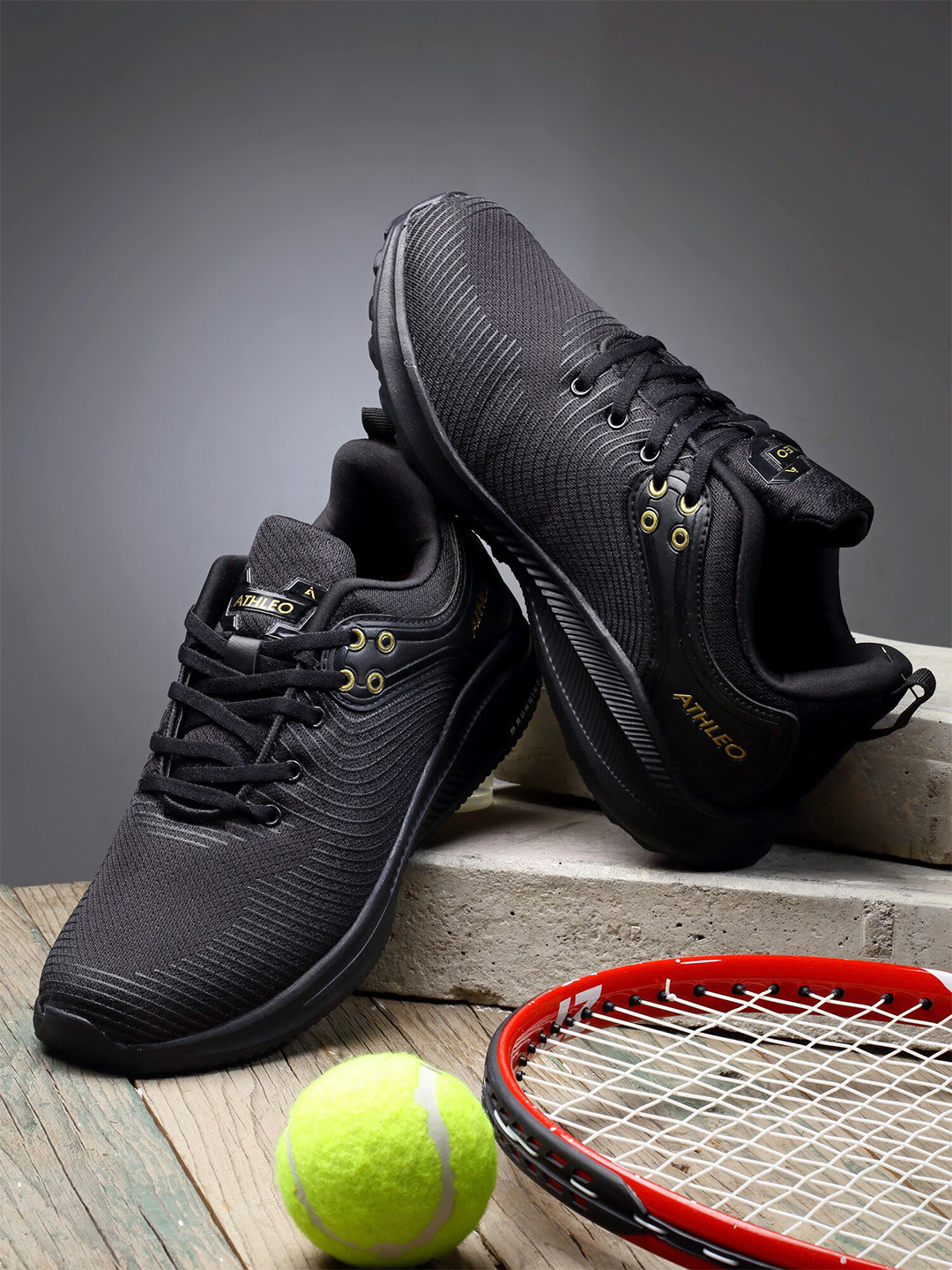 

Action Men Black Mesh Running Non-Marking Shoes