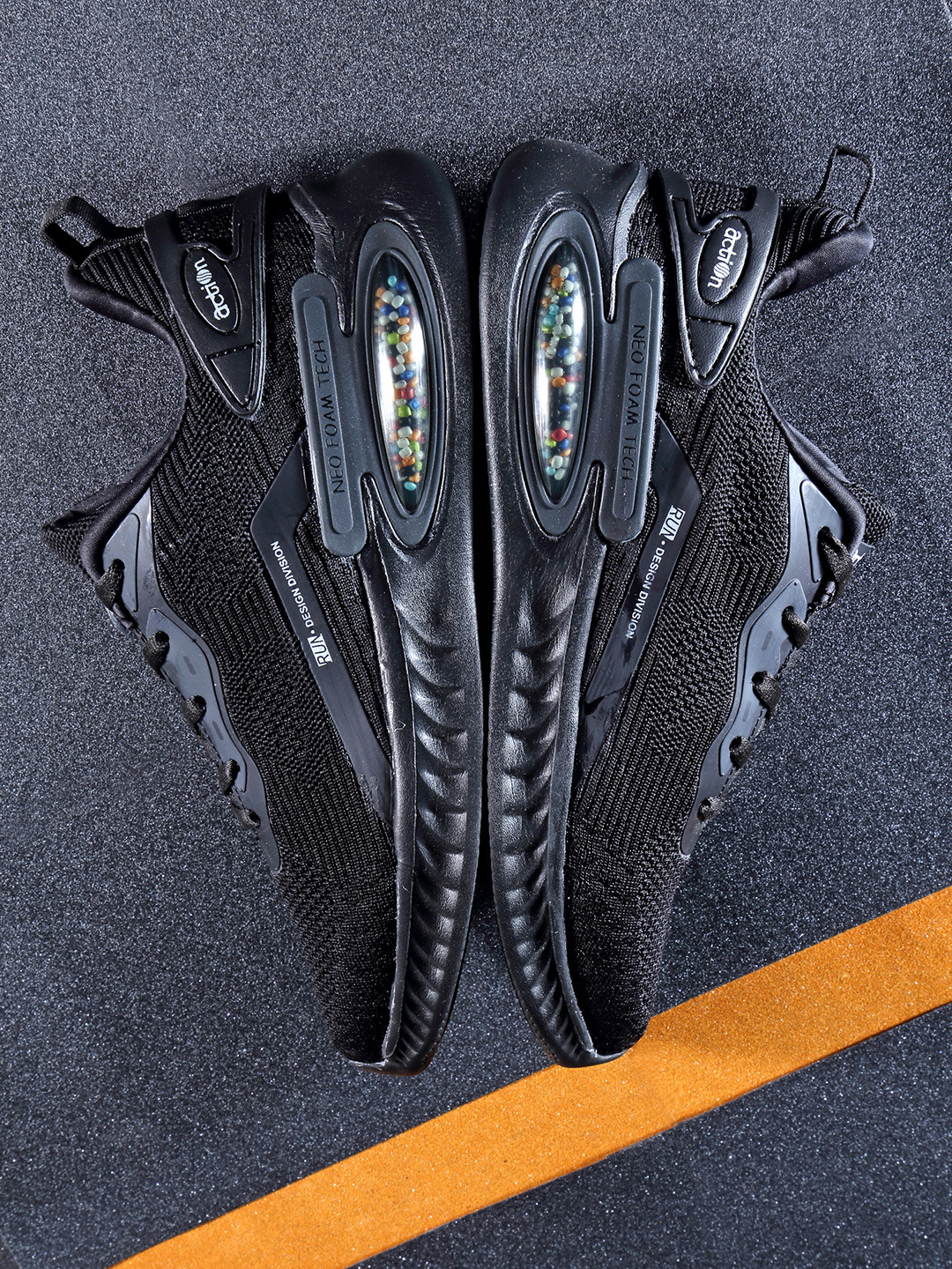 

Action Men Black Mesh Running Non-Marking Shoes