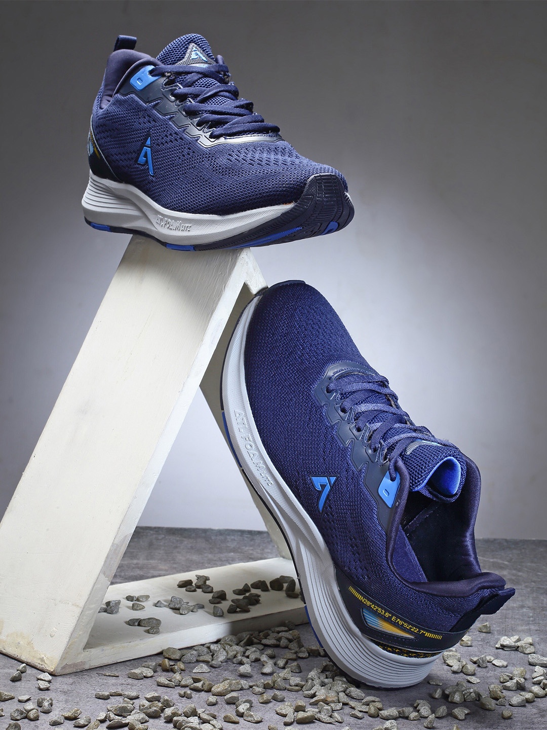 

Action Men Navy Blue Mesh Running Non-Marking Shoes
