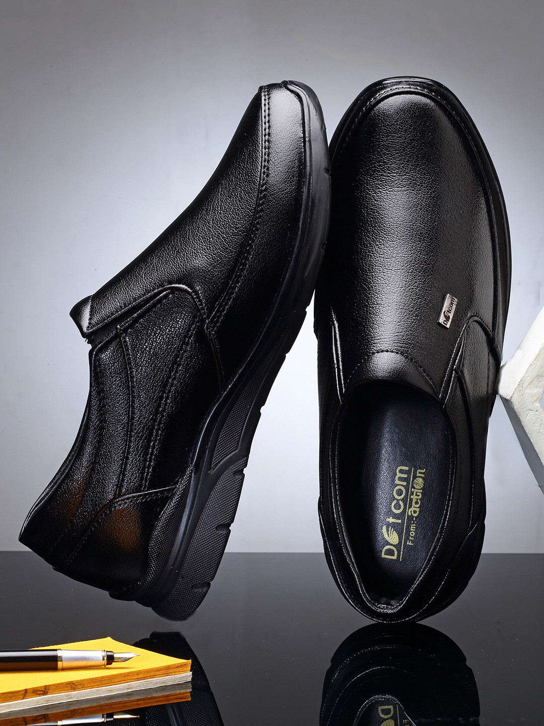 

Action Men Black Slip-On Sneakers