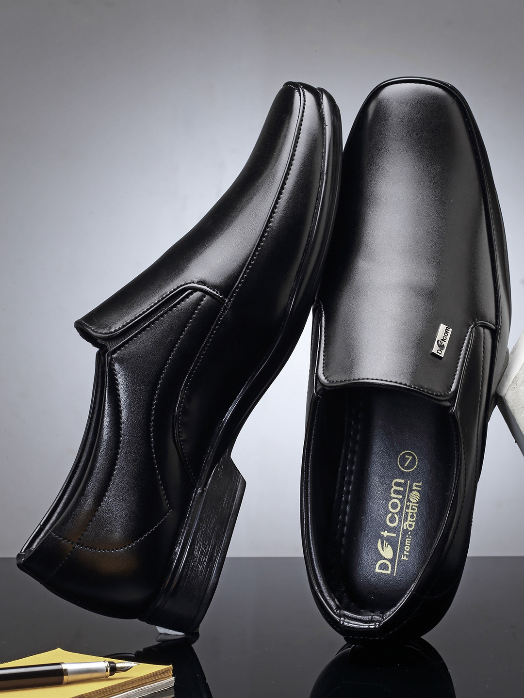 

Action Men Black Slip-On Sneakers