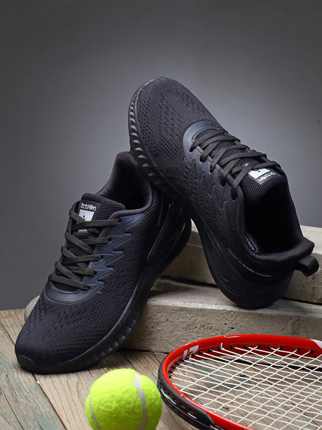 

Action Men Black Mesh Running Non-Marking Shoes