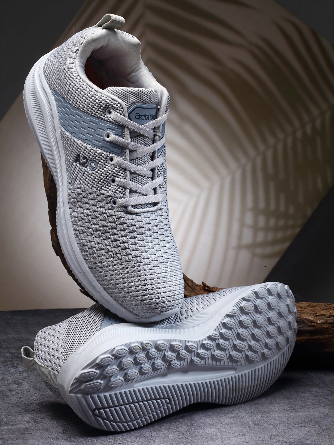 

Action Men Grey Mesh Running Non-Marking Shoes