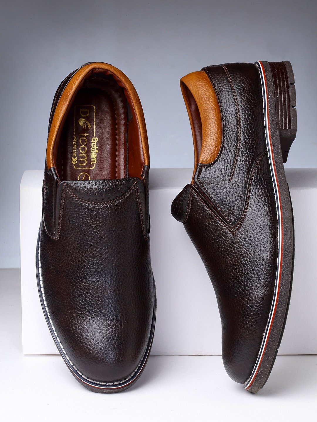 

Action Men Brown Slip-On Sneakers