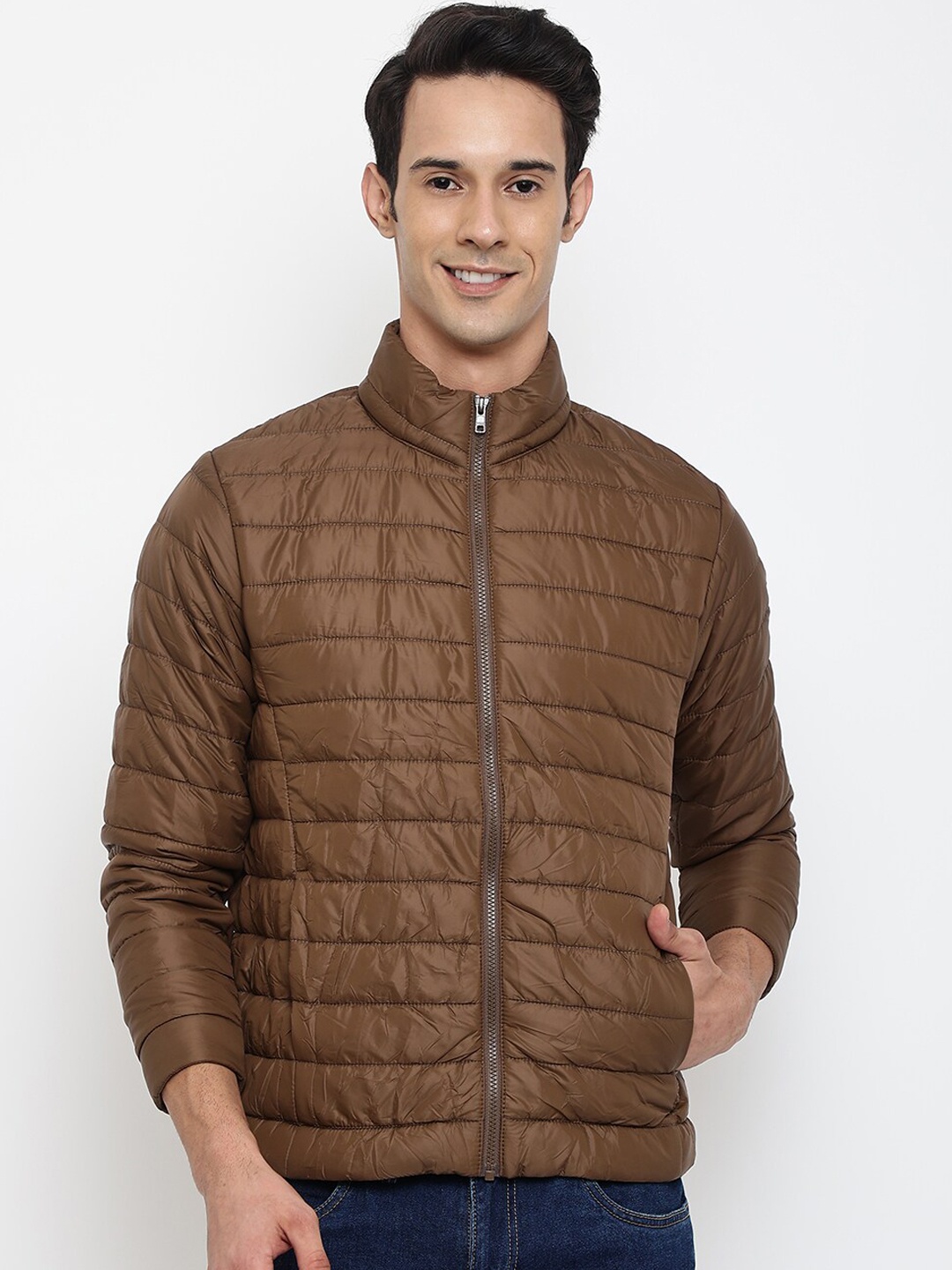 

Cantabil Men Brown Padded Jacket