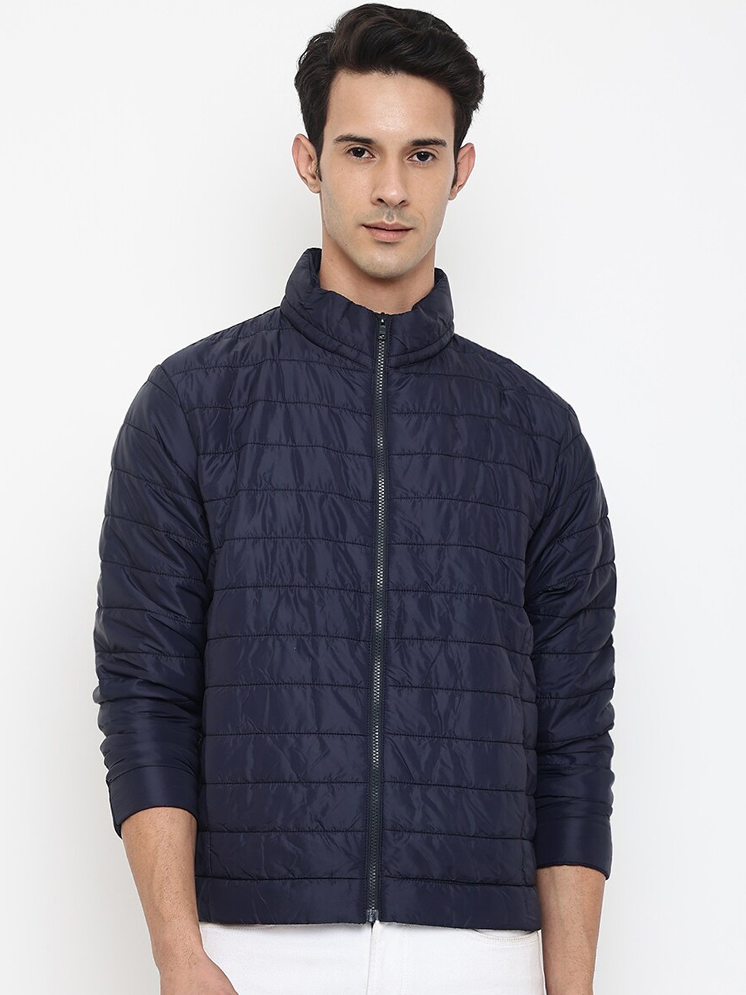 

Cantabil Men Navy Blue Padded Jacket