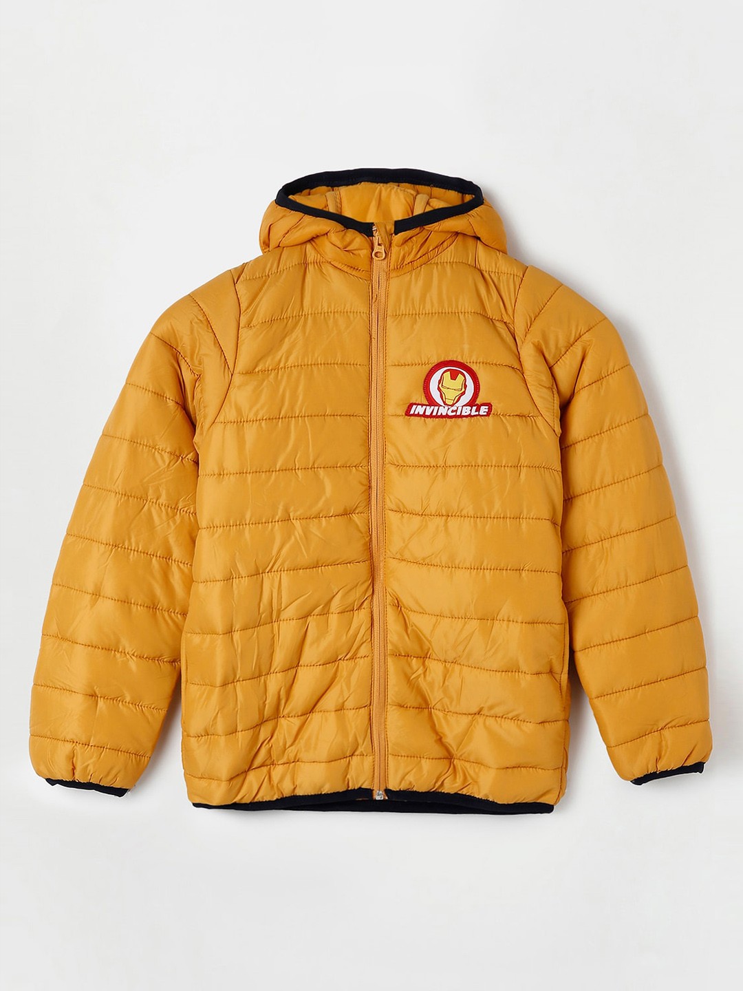 

Fame Forever by Lifestyle Boys Mustard Lightweight Quilted Jacket