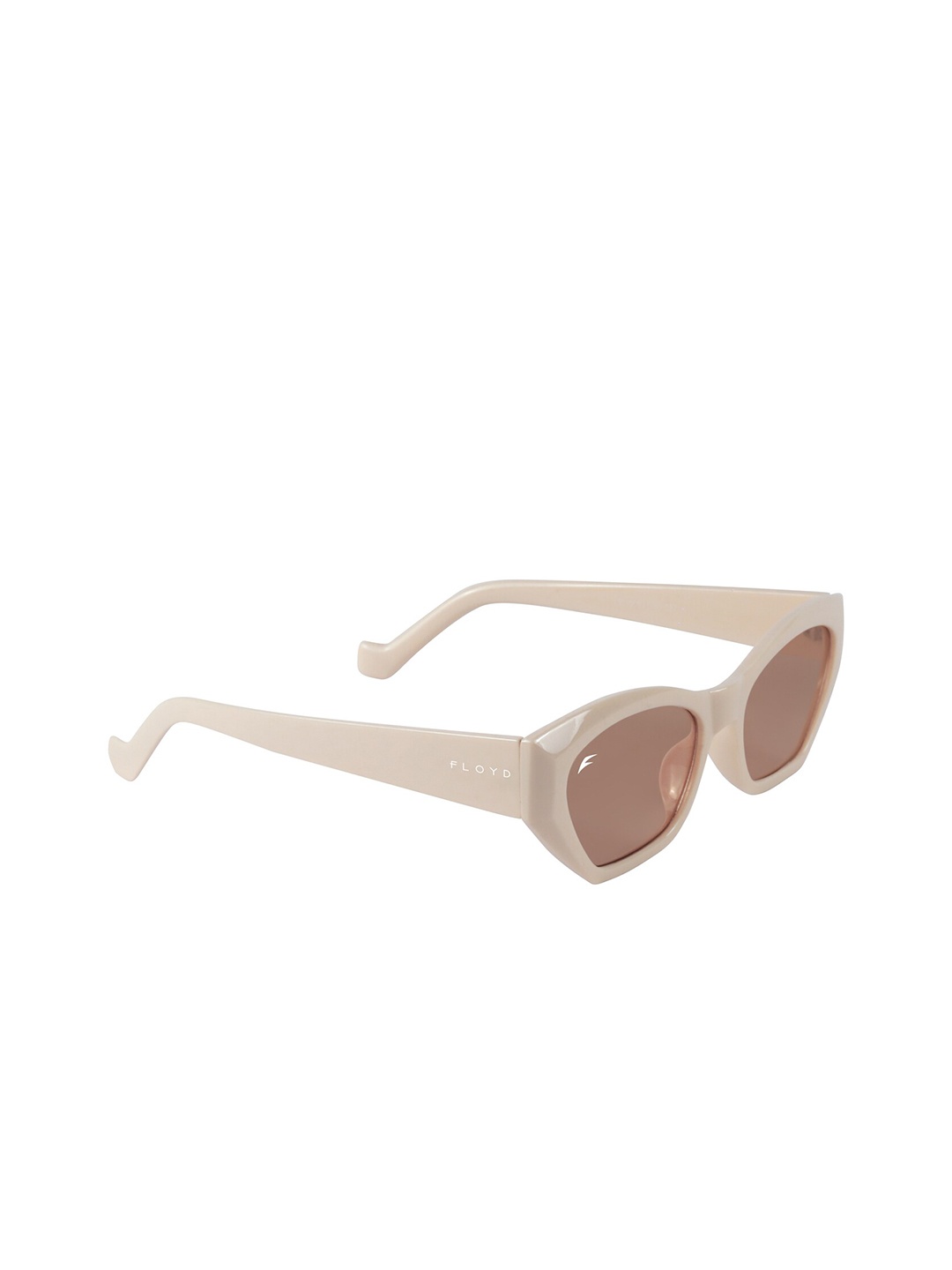 

Floyd Brown Lens & White Cateye Floyd White Frame Brown Cateye Sunglasses