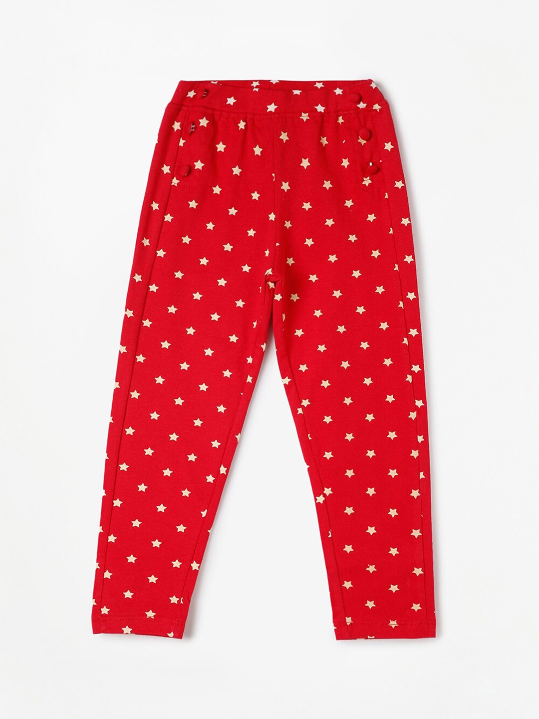 

Fame Forever by Lifestyle Girls Red Cotton Printed Ankle-Length Leggings