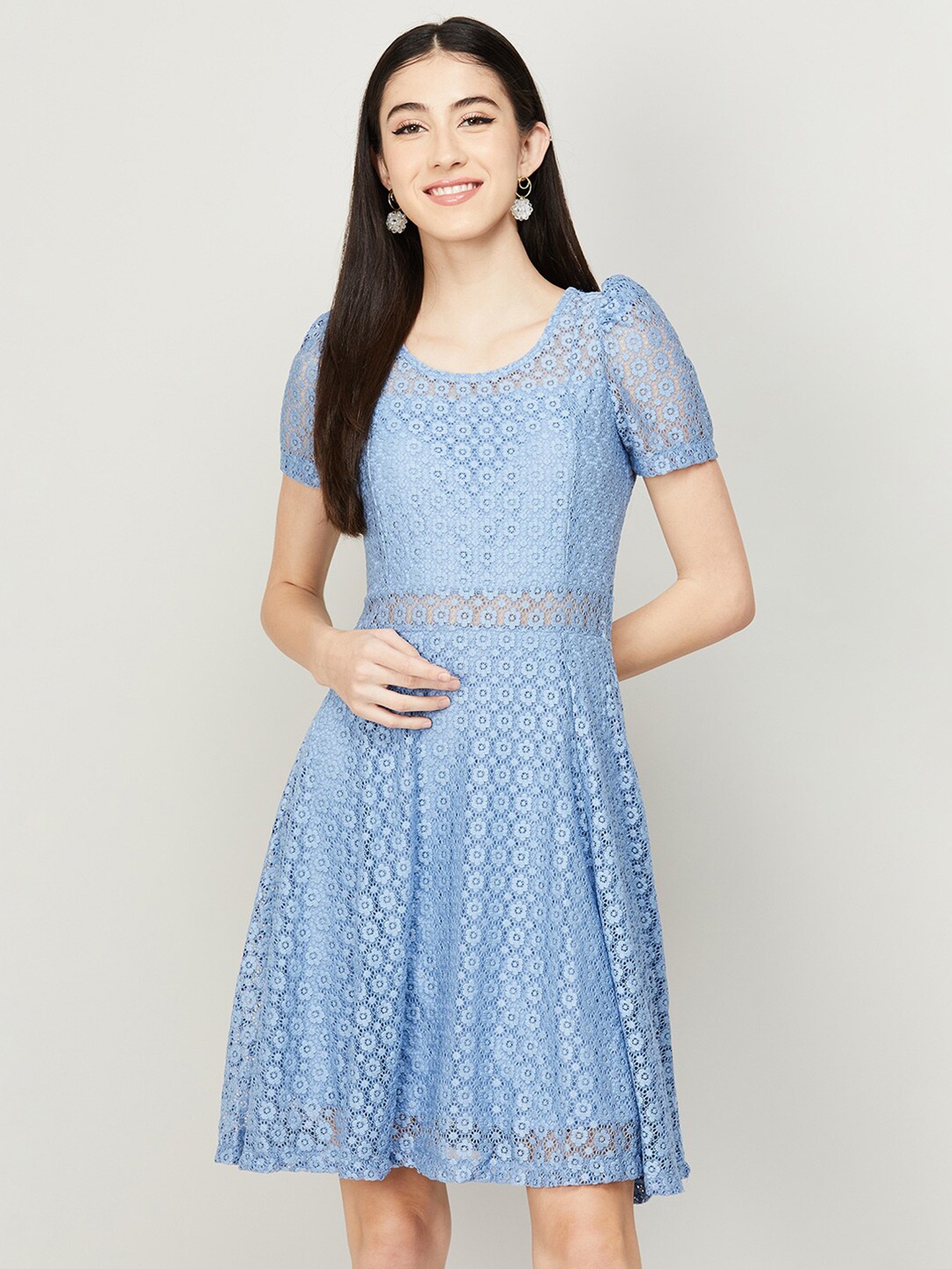 

CODE by Lifestyle Floral Printed Dress, Blue