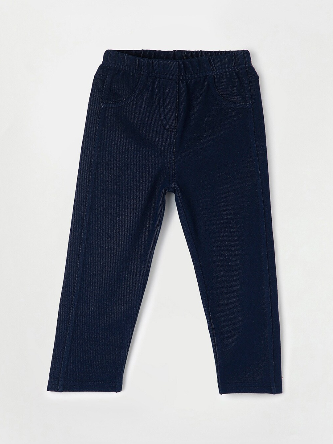 

Juniors by Lifestyle Kids Girls Blue Solid Ankle Length Leggings