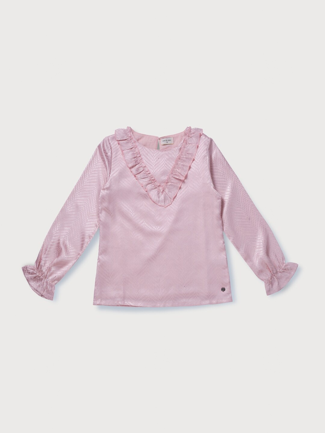 

Gini and Jony Girls Pink Geometric Top